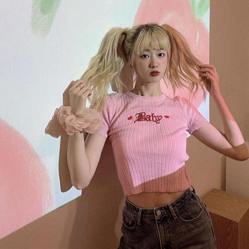 Litlookz Studio Barbie Embroidered Crop Top