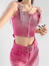 Litlookz Studio Barbie Mini Skirt & Top Two Piece Set, view 5