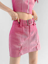 Litlookz Studio Barbie Mini Skirt & Top Two Piece Set, view 6