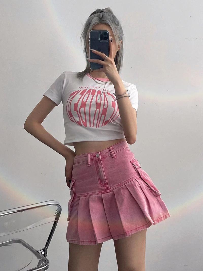 Litlookz Studio Barbie Pleated Cargo Mini Skirt