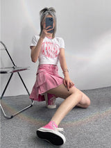 Litlookz Studio Barbie Pleated Cargo Mini Skirt, view 2