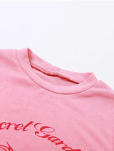 Litlookz Studio Barbiecore Graphic Crop Top, view 5