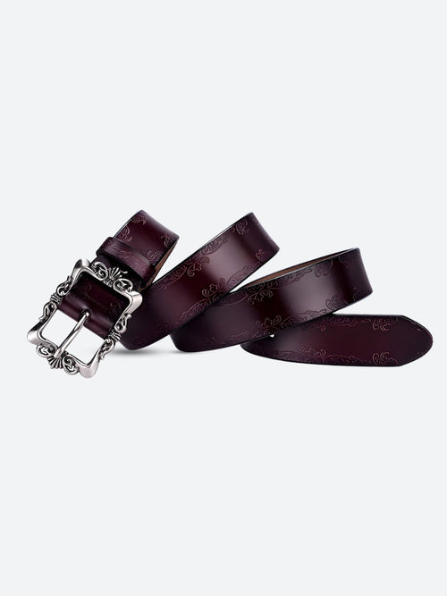 Litlookz Studio Baroque Faux Leather Belt