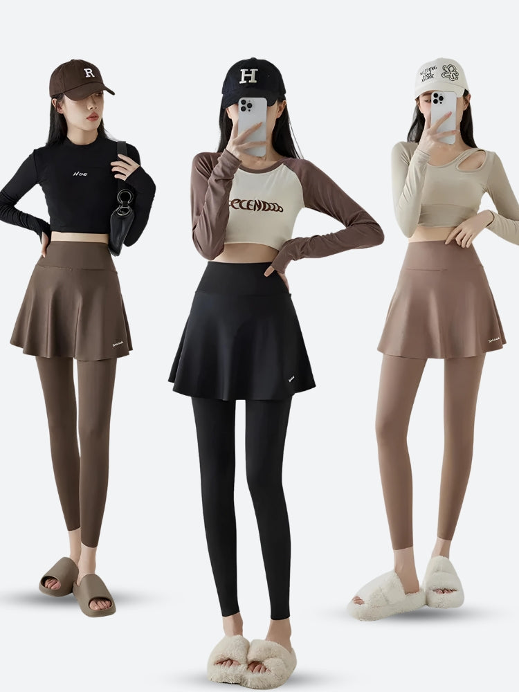 Litlookz Studio Basic Sport Leggings Mini Skirt