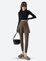 Litlookz Studio Basic Sport Leggings Mini Skirt, view 2