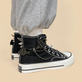 Litlookz Studio Bat Wings Spiked Canvas Shoes, view 2