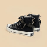 Litlookz Studio Bat Wings Spiked Canvas Shoes, view 3