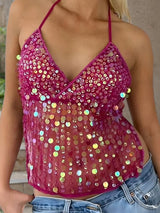 Litlookz Studio Beaded Backless Top, view 5