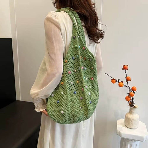 Litlookz Studio Beaded Crochet Bag