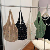 Litlookz Studio Beaded Crochet Bag, view 5