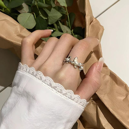 Litlookz Studio Beaded Floral Ring