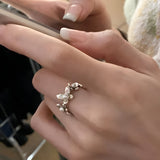 Litlookz Studio Beaded Floral Ring, view 4