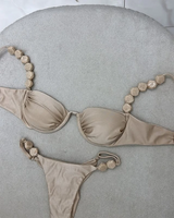Litlookz Studio Beaded Strap Bikini Set, view 3
