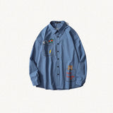 Litlookz Studio Bear & Skateboard Detailed Shirt, view 5