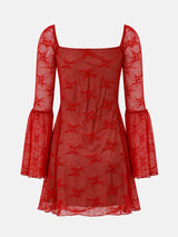 Litlookz Studio Bell Sleeve Mini Dress, view 5
