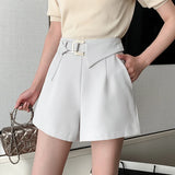 Litlookz Studio Belted Mini Shorts, view 3