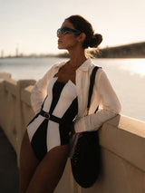 Litlookz Studio Belted Swimsuit, view 4