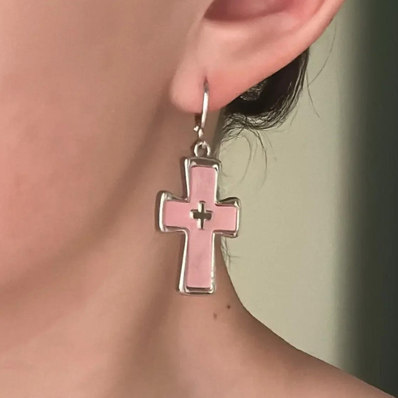 Litlookz Studio Bimbocore Cross Earrings