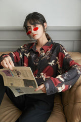 Litlookz Studio Bird Pattern Long Sleeve Shirt, view 4