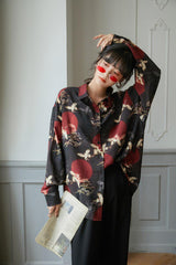 Litlookz Studio Bird Pattern Long Sleeve Shirt, view 6