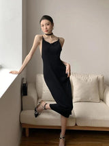 Litlookz Studio Black Butterfly Back Midi Dress, view 2