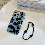 Litlookz Studio Black Cat Phone Case with Charm, view 2