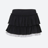 Litlookz Studio Black Coquette Mini Skirt, view 3