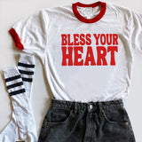 Litlookz Studio Bless Your Heart Ringer Tee, view 2