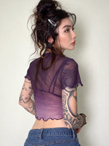 Litlookz Studio Bloom Mesh Baby Tee, view 4