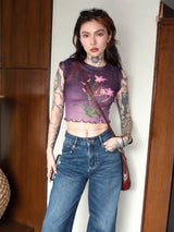 Litlookz Studio Bloom Mesh Baby Tee, view 5