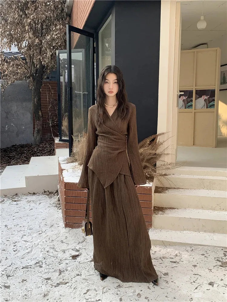 Litlookz Studio Blouse & Skirt Two Piece Set