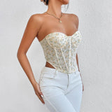 Litlookz Studio Blue Corset Top, view 4