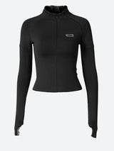 Litlookz Studio Bodycon Half Zip-Up Top, view 6