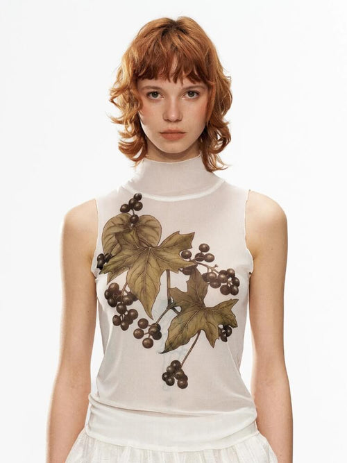Litlookz Studio Botanical Mesh Top