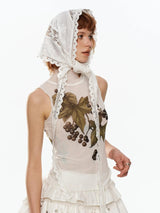 Litlookz Studio Botanical Mesh Top, view 2