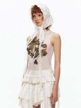 Litlookz Studio Botanical Mesh Top, view 5