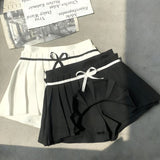 Litlookz Studio Bow Belt Pleated Mini Skort, view 6