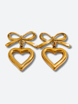 Litlookz Studio Bow & Heart Earrings, view 3