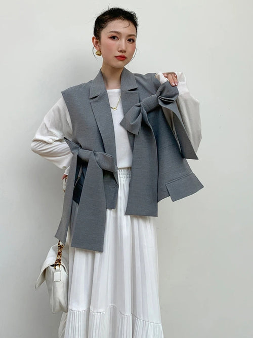 Litlookz Studio Bow Oversized Vest