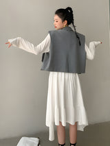 Litlookz Studio Bow Oversized Vest, view 2