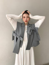 Litlookz Studio Bow Oversized Vest, view 3