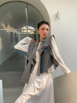 Litlookz Studio Bow Oversized Vest, view 4