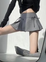 Litlookz Studio Bow Pleated Mini Skirt, view 4
