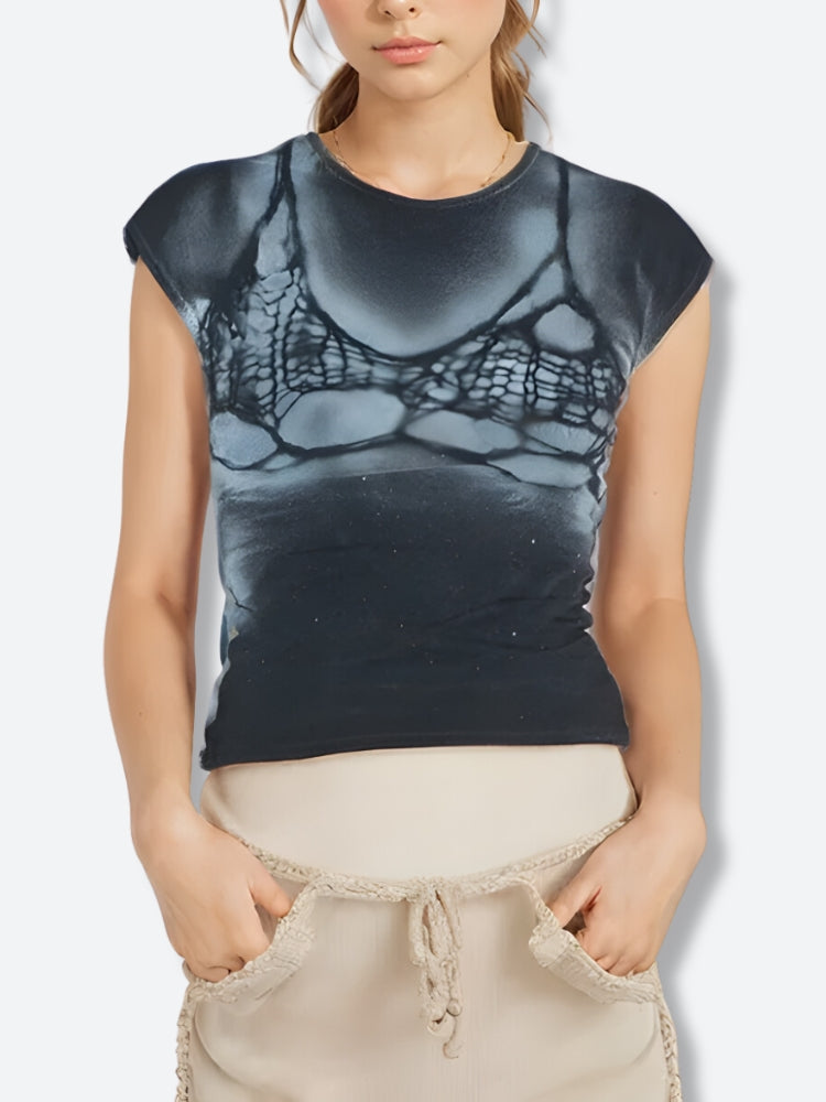 Litlookz Studio Bra Printed Tee