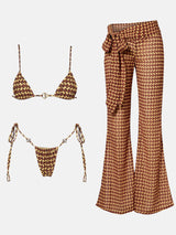 Litlookz Studio Brown Bikini Set, view 5