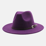 Litlookz Studio Buckle Band Fedora Hat, view 6