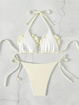 Litlookz Studio Butter Yellow Bikini Set, view 4