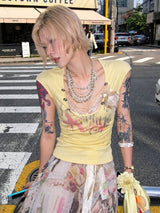 Litlookz Studio Butterfly Chain Tee, view 3
