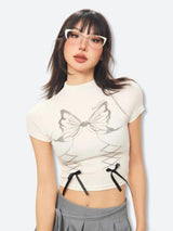 Litlookz Studio Butterfly Crop Top, view 2