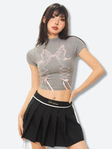 Litlookz Studio Butterfly Crop Top, view 4